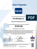 Ferno-Washington - ISO 9001 - 2008 - Certificate Expiry 09-14-2018 (2020 - 07 - 21 20 - 11 - 21 UTC)