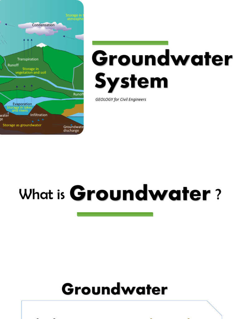 Groundwater System Pdf