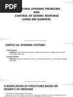 Structural Dynamic Problems AND Control of Seismic Response Using Mr-Dampers