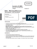 Unit h630 01 Pure Mathematics and Mechanics Sample Assessment Material