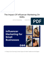 Atrybe Inc - The Impact of Influencer Marketing On SMEs
