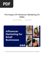 Atrybe Inc - The Impact of Influencer Marketing On SMEs