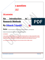 PYQ's BSS-317 An Introduction To Sociological Research Methods