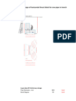 Thrust Block Design For HL Bend 90deg 800mm Storm Force Main