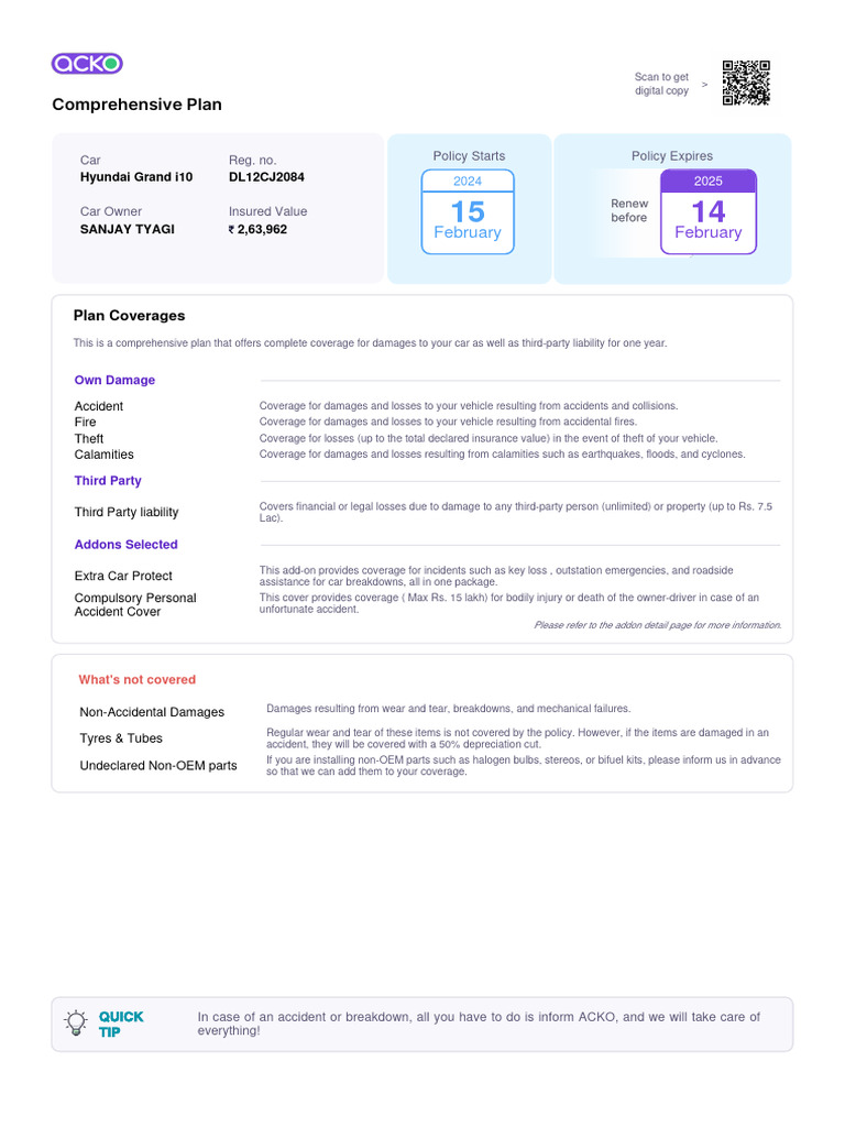 Comprehensive Car Insurance Overview | PDF | Insurance | Vehicle Insurance