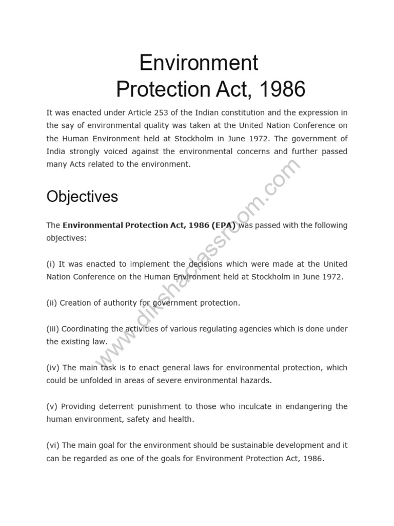 Environment Protection Act5eb8197dc7fca6.99795214 | PDF | Environmental ...