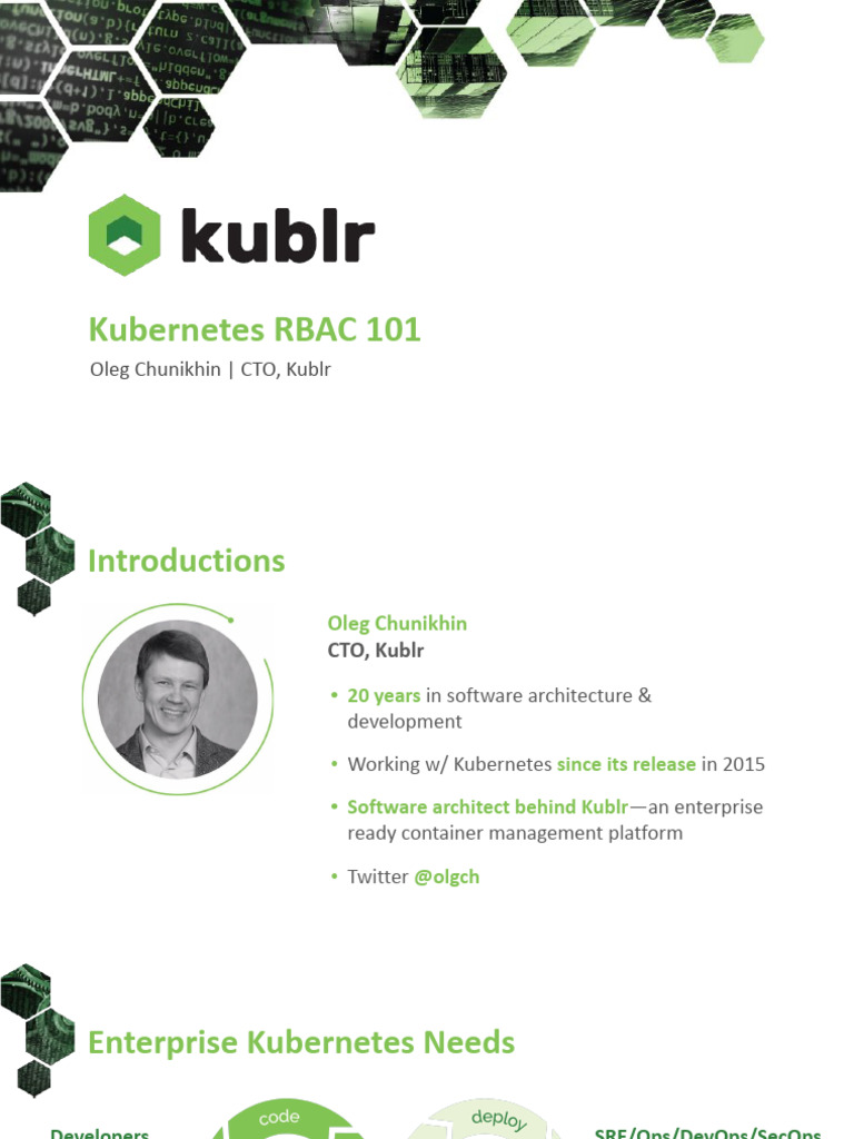 2020 - 04 - Introduction To Kubernetes RBAC | PDF | Information ...
