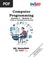 STE Computer Programming Types of Information System Q1 MODULE 3