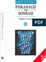 Engin Geçtan - Psikanaliz Ve Sonrası - Remzi Kitabevi-1995-1