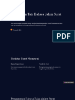 Pengenalan Tata Bahasa Dalam Surat Menyurat