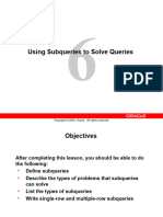 Subqueries Single and Multi Row