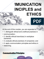 Lesson 2 Communication Principles and Etics