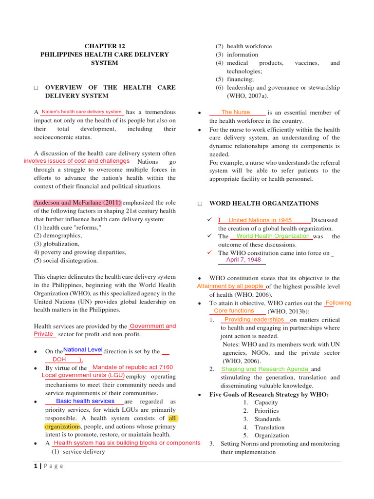 CHAPTER-12 - Community Health Nursing | PDF | Health Care | Preventive ...