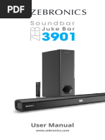 Panasonic SC-HTB100 Soundbar Manual | PDF | Screw | Ac Power Plugs