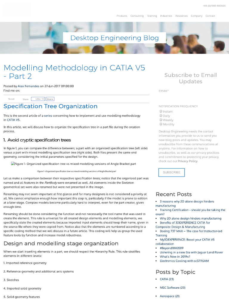 Modelling Methodology in CATIA V5 - Part 2 | PDF