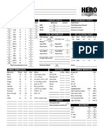 Hero 6e Character Sheet Excel - Compress