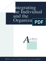 Chris Argyris (Editor) - Integrating The Individual and The Organization-Routledge (2009)