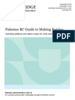 Pakistan British Council Guide To Making Entries - June 2024