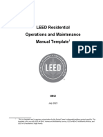 LEED For Homes Operations and Maintenance Manual