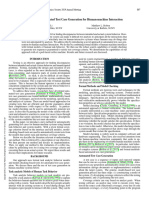 Task-Based Automated Test Case Generation For Human-Machine Interaction