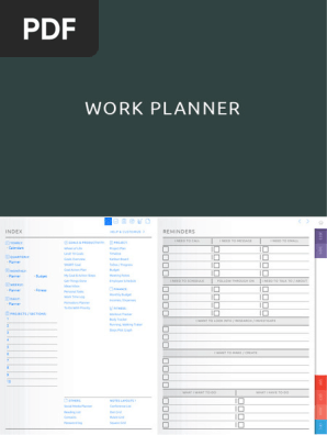 Digital Work Planner Digital Horizontal