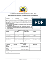 ACCE Application Form