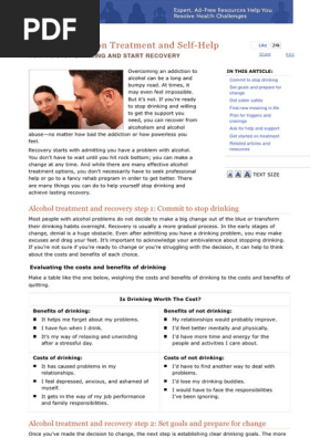 Alcohol Addiction Treatment and Self-Help