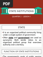 Lesson 7 State and Non State Institutions