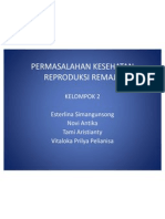 Permasalahan Kesehatan Reproduksi Remaja