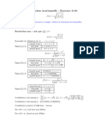 Etude D'une Fonction Irrationnelle - Exercice I1-01: Liste D'exercices Corrig Es: Etudes de Fonctions Irrationnelles