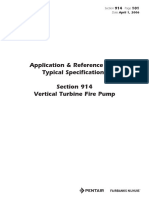 Specifications - Vertical Turbine Fire Pumps