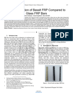 Characterization of Basalt FRP Compared To Glass FRP Bars