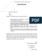 Format Lampiran Surat Pernyataan Tidak Sedang Bekerja Di Instansi Atau Tempat Lain