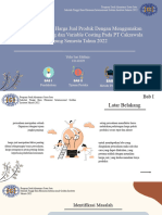 Analisis Penetapan Harga Jual Produk Dengan Menggunakan Metode Full Costing Dan Variable Costing Pada PT Cakrawala Agung Semesta Tahun 2022