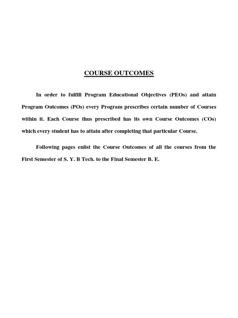 Mechanical engineering course outcomes pdf fluid mechanics