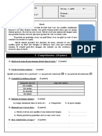 1-B - Semestre 1 - Langue - Evaluation N° 1