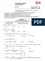 Practice Paper-01 - Maths