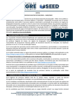 Edital Processo Seletivo 001-2024 - SEAD - SEED