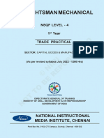 Draughtsman Mechanic - 1st Year - Trade Practical (NSQF 2022)