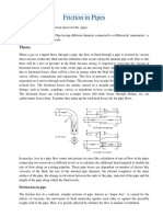 Friction in Pipe