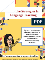 Effective Strategies in Language Teaching