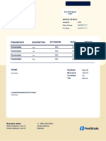 Hotel Word Invoice Template For US Template 10