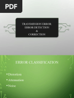 Error Detection and Correction