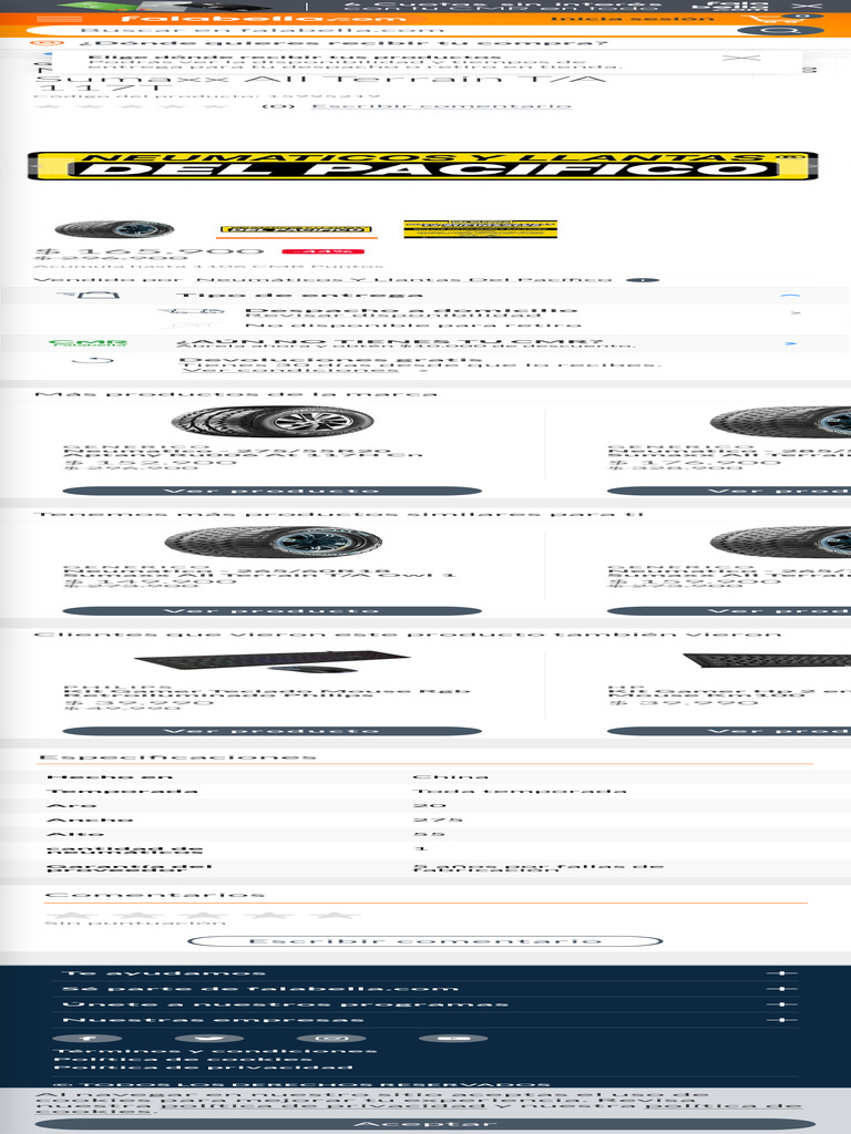 Generico neumatico 27555r20 sumaxx all terrain ta 117t pdf