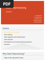 Lecture 6 Data Preprocessing
