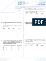 Matematik 7 Kazanim Kavrama 17 Oran Oranti