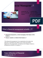 About Financial Managemt