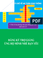 Trò Chơi Giải Ô Chữ Về An Toàn Giao Thông: Áybay Đ A H Ọ C Ơ I Cảnhsátgia Thông C NG B Ả O I Ể M TA N Ạ N Nguyhi M XE Á Y