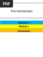 Pre Immersion12 q3 Slm1 Student