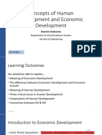 Concepts of Human Development and Economic Development